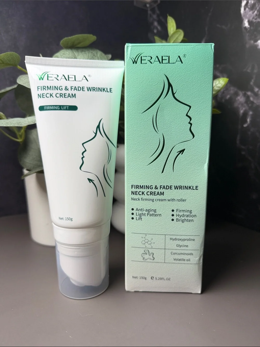 Firming & Fade Wrinkle Neck Cream — Green